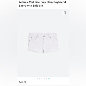 STS Blue White Mid-Rise Denim Shorts